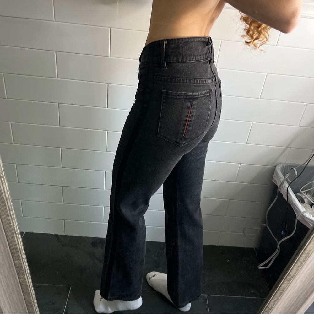 Radcliffe London High Rise Wide Leg Black Jeans